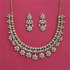 American Diamond Classic Necklace Set With Mehndi Plating