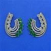 Cz Classic Earring With Mehndi Plating