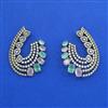 Cz Classic Earring With Mehndi Plating
