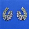 Cz Classic Earring With Mehndi Plating