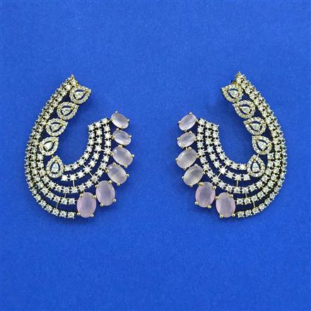 Cz Classic Earring With Mehndi Plating