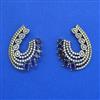 Cz Classic Earring With Mehndi Plating