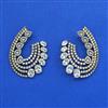 Cz Classic Earring With Mehndi Plating