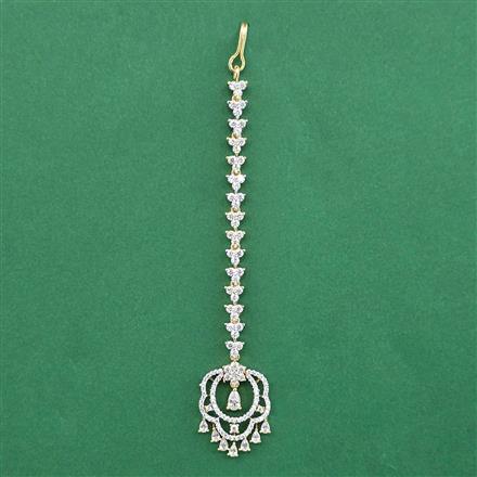 Cz Classic Tikka With 2 Tone Rhodium Plating