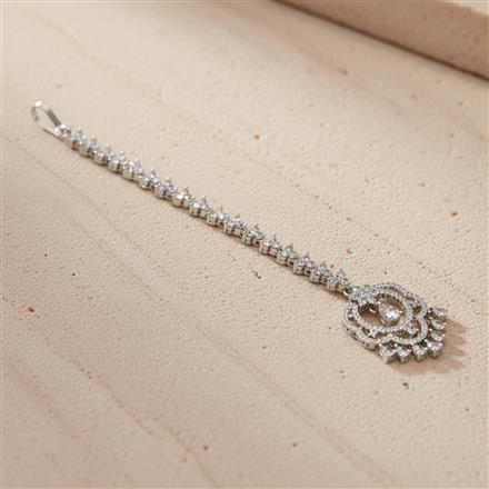 Cz Classic Tikka With 2 Tone Rhodium Plating