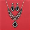 Cubic Zirconia Classic Necklace With Rhodium Plating