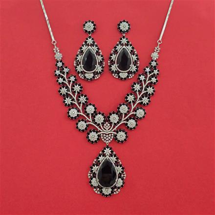 Cubic Zirconia Classic Necklace With Rhodium Plating