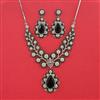 Cubic Zirconia Classic Necklace With Rhodium Plating