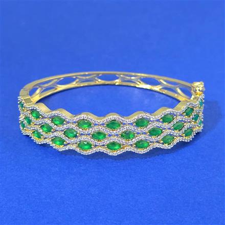 Cz Openable Kada With 2 Tone Plating