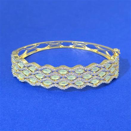 Cz Openable Kada With 2 Tone Plating