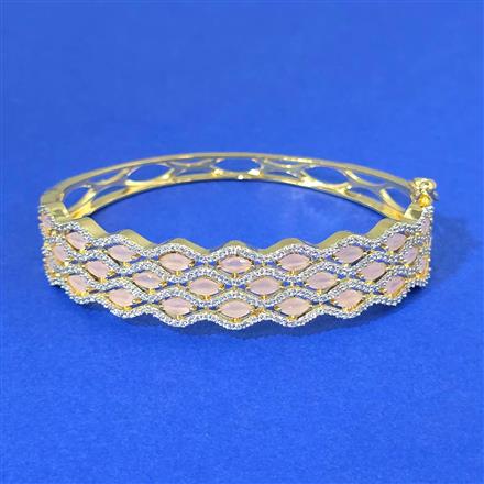 Cz Openable Kada With 2 Tone Plating