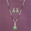 Cz Classic Pendant Set With 2 Tone Plating