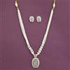 Cz Classic Pendant Set With 2 Tone Plating