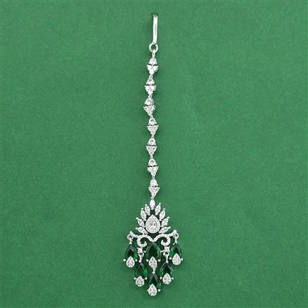 Cz Classic Tikka With Rhodium Plating