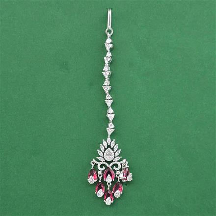 Cz Classic Tikka With Rhodium Plating