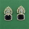 Cz Classic Earring With 2 Tone Plating