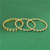 Cz Classic Bangles With Gold Plating