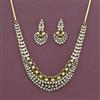 Cz Classic Necklace Set With Mehndi Plating