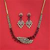 Cz Classic Necklace Set With Mehndi Plating
