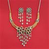 Cz Classic Necklace Set With Gold Plating