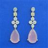 Cz Classic Earring With 2 Tone Plating