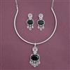 Cz Classic Pendant Set With Rhodium Plating
