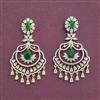 Cz Classic Earring With 2 Tone Plating