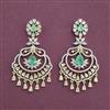 Cz Classic Earring With 2 Tone Plating