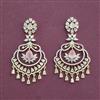 Cz Classic Earring With 2 Tone Plating