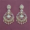 Cz Classic Earring With 2 Tone Plating