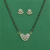 Cz Classic Mangalsutra With 2 Tone Rhodium Plating
