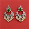 Cz Classic Earring With 2 Tone Plating