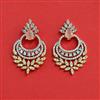 Cz Classic Earring With 2 Tone Plating