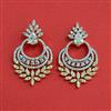 Cz Classic Earring With 2 Tone Plating