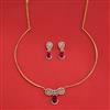 Cz Classic Pendant Set With 2 Tone Plating