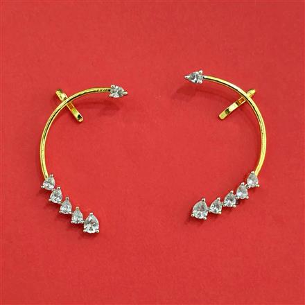 Cz Earcuff With Gold Plating