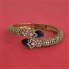 Cz Openable Kada With Mehndi Plating
