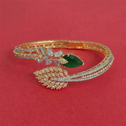 Cz Openable Kada With 2 Tone Plating