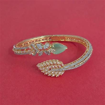 Cz Openable Kada With 2 Tone Plating