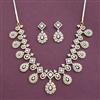 Cz Classic Necklace Set With 2 Tone Plating