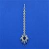 Cubic Zirconia Classic Tikka With Rhodium Plating