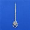 Cubic Zirconia Classic Tikka With Rhodium Plating