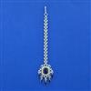 Cubic Zirconia Classic Tikka With Rhodium Plating