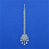 Cubic Zirconia Classic Tikka With Rhodium Plating