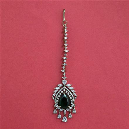 Cz Classic Tikka With Mehndi Plating