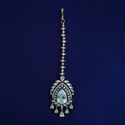 Cz Classic Tikka With Mehndi Plating