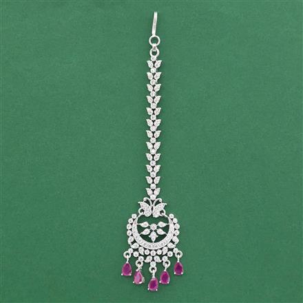 Cz Classic Tikka With Rhodium Plating