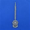 Cubic Zirconia Classic Tikka With Mehndi 2 Tone Rhodium Plating