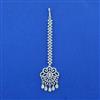 Cubic Zirconia Classic Tikka With Mehndi 2 Tone Rhodium Plating