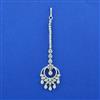 Cubic Zirconia Classic Tikka With Mehndi 2 Tone Rhodium Plating